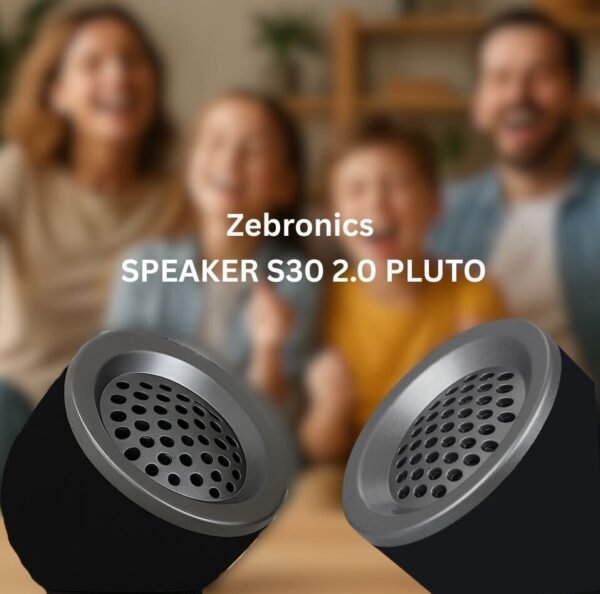 Zebronics Pluto S30 – 2.0 Channel Wired Multimedia Speaker System