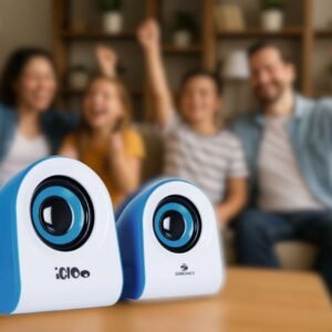 Zebronics Igloo Blue – 2.0 Channel USB-Powered Multimedia Speaker, 5W RMS