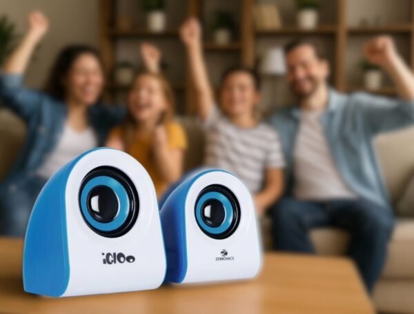 Zebronics Igloo Blue – 2.0 Channel USB-Powered Multimedia Speaker, 5W RMS