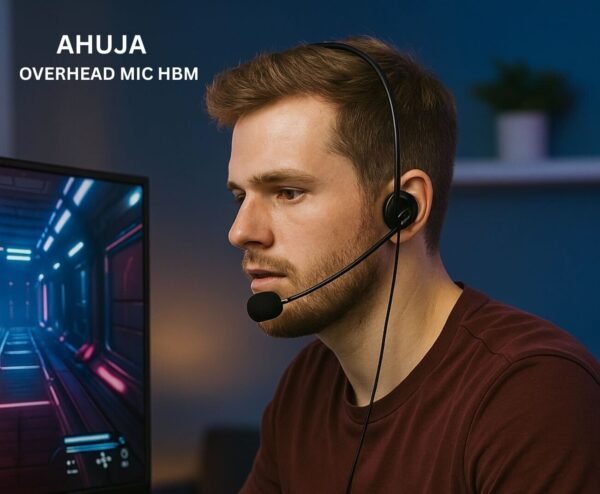 Ahuja HBM-60CC – Over-Head Headband Condenser Microphone