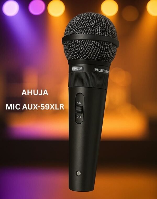 Ahuja MIC-AUX-59XLR – 3.5 mm AUX to XLR Male Adapter Cable (1.5 m, Shielded)