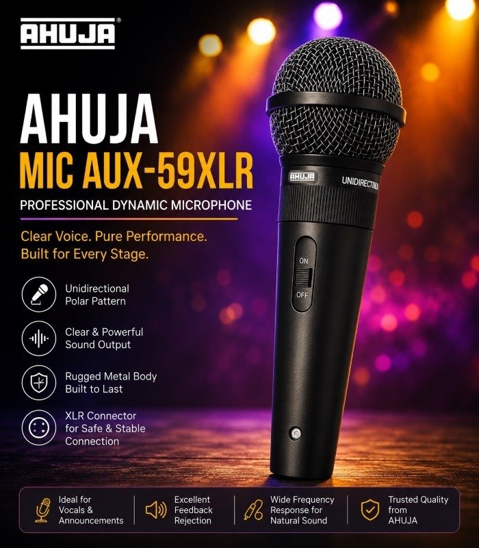 Ahuja MIC-AUX-59XLR–3.5 mm AUX to XLR Male Adapter Cable (1.5 m, Shielded) - Image 4