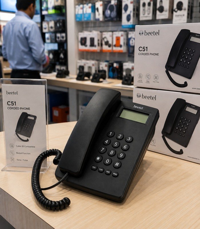 Beetel C51–Corded Landline Phone - Image 2