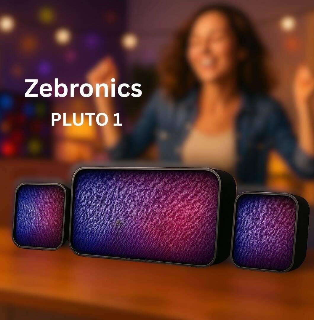 Zebronics Pluto 1–2.1 Channel Bluetooth USB Desktop Speaker