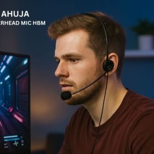 Ahuja HBM-60CC–Over-Head Headband Condenser Microphone