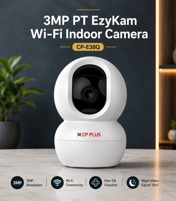 3MP PT EzyKam Wi-Fi Indoor Camera (CP-E38Q) - Image 4