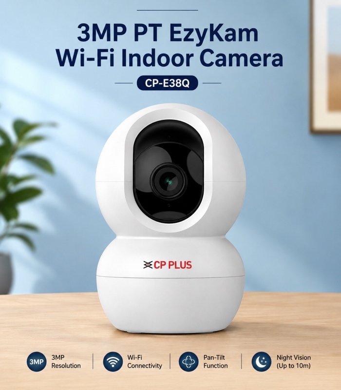 3MP PT EzyKam Wi-Fi Indoor Camera (CP-E38Q) - Image 3