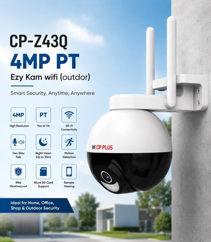 4MP PT EzyKam Wi-Fi Outdoor Camera (CP-Z43Q) - Image 4