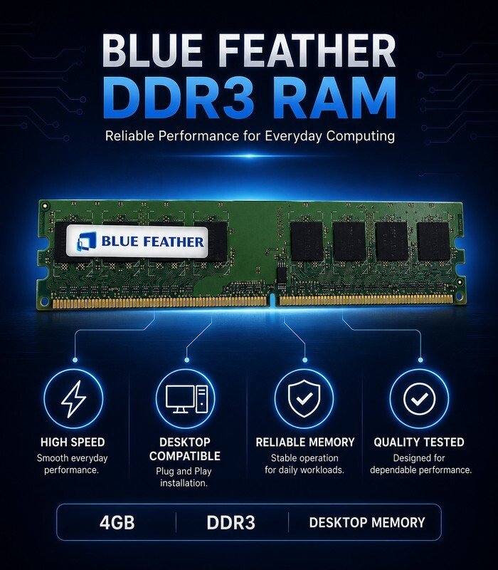 Blue Feather 4GB DDR3 RAM Desktop - Image 2
