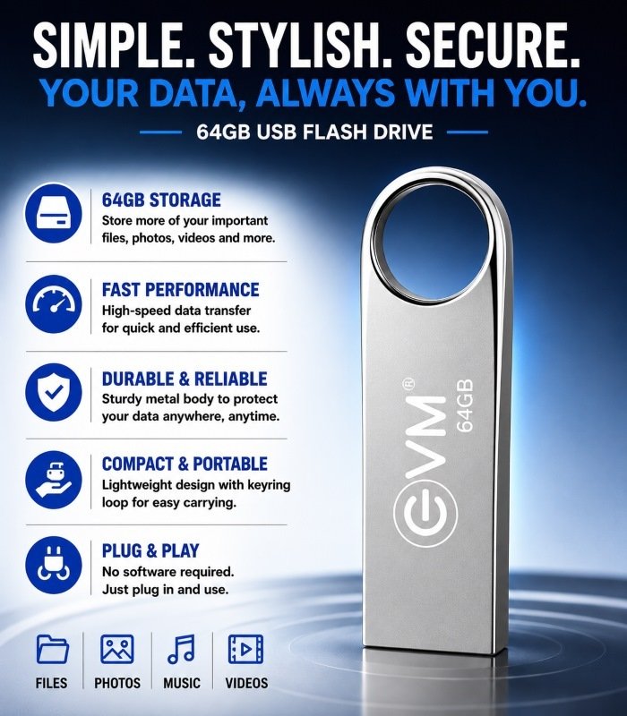 Evm 64 GB 2.0 Pen Drive - Image 3