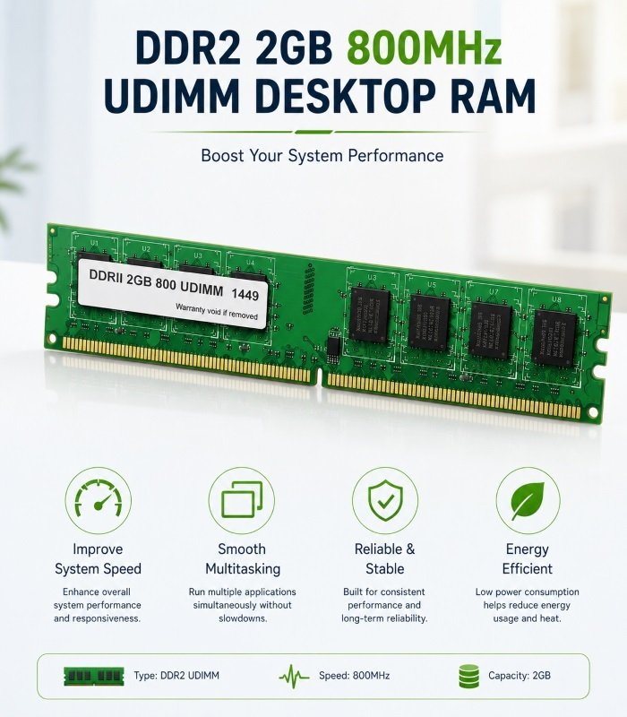 SK Hynix 2GB DDR2 RAM Desktop - Image 4