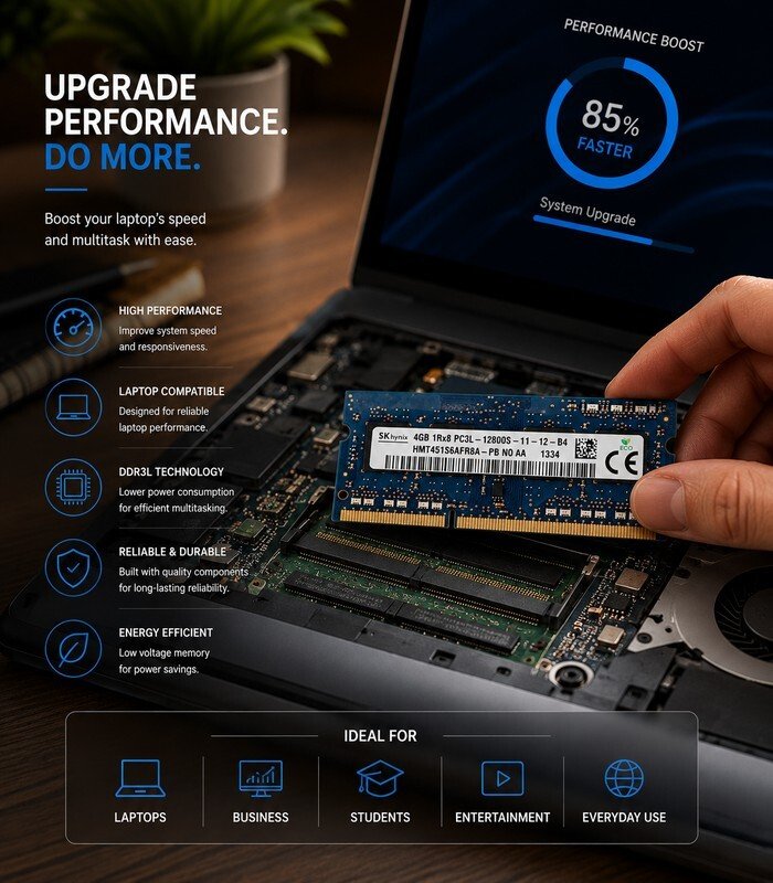 SK Hynix 4GB DDR3 RAM Laptop - Image 2