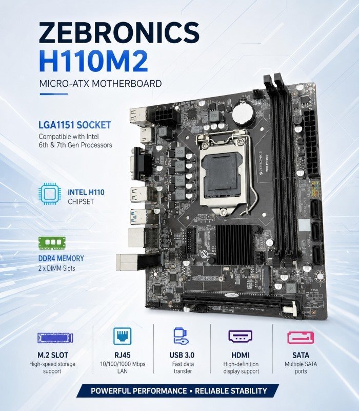 Zebronics Mother Board H110 M2 - Image 2
