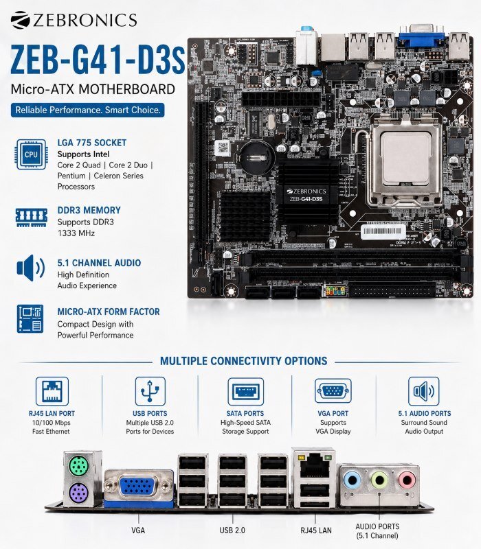 Zebronics Mother Board G41 - Image 3