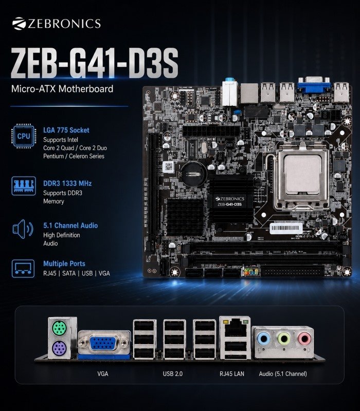 Zebronics Mother Board G41 - Image 2