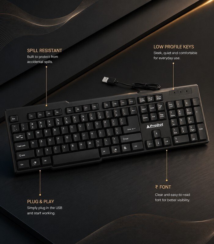 Prodot Keyboard Black - Image 4